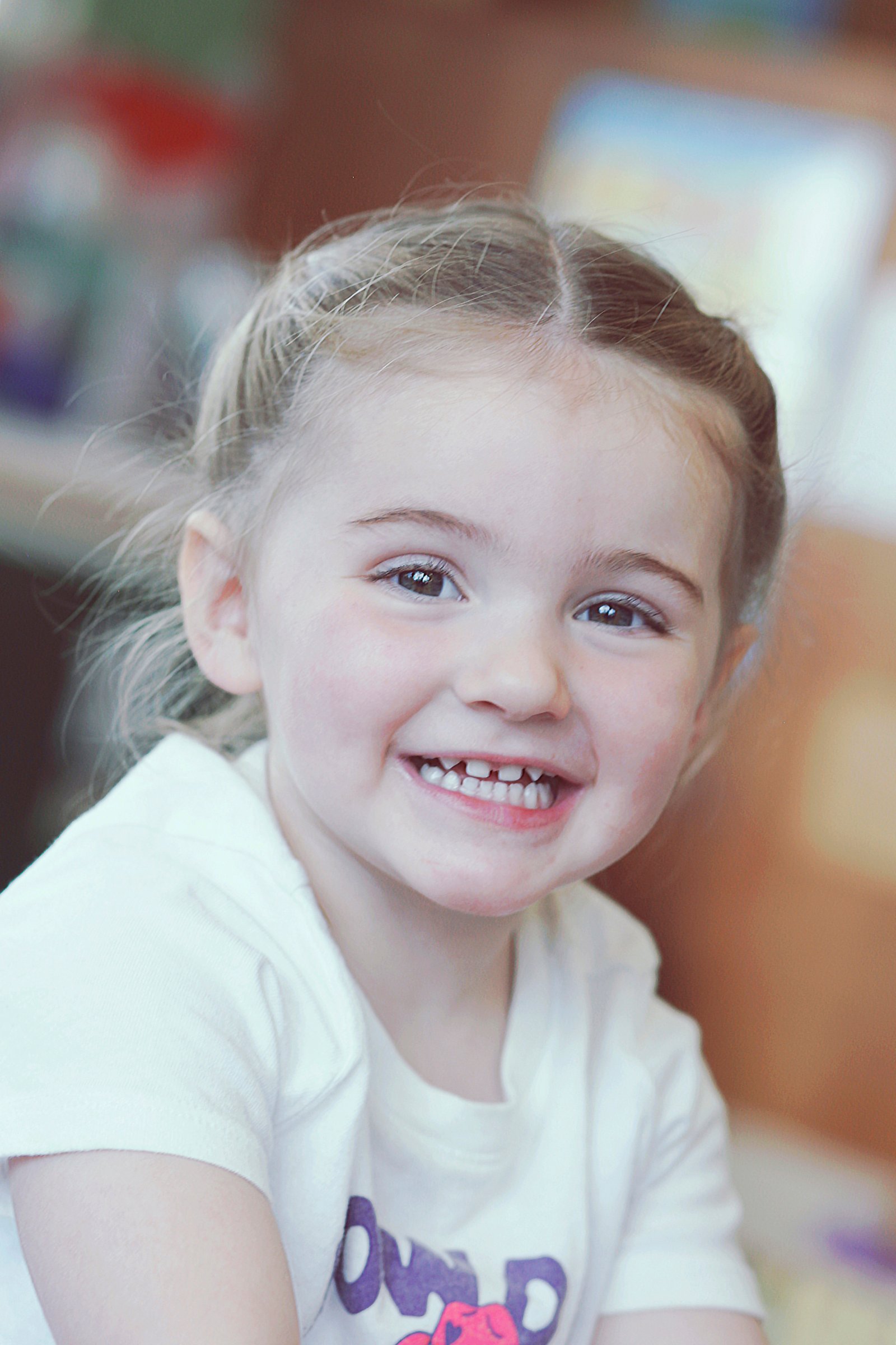lovely smiling child portrait